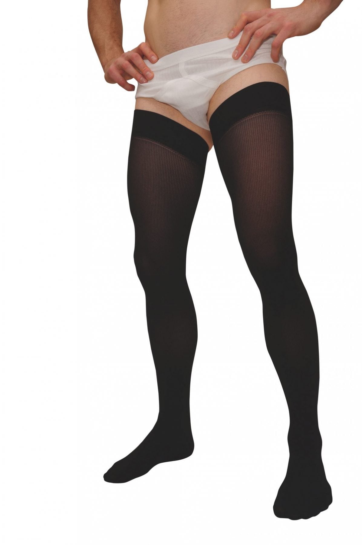 thigh high compression hose